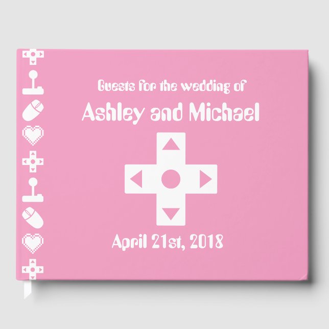 Multiplayer Mode in Petal Pink Guest Book (Front)
