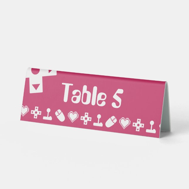 Multiplayer Mode in Raspberry Table Tent Sign (Front)