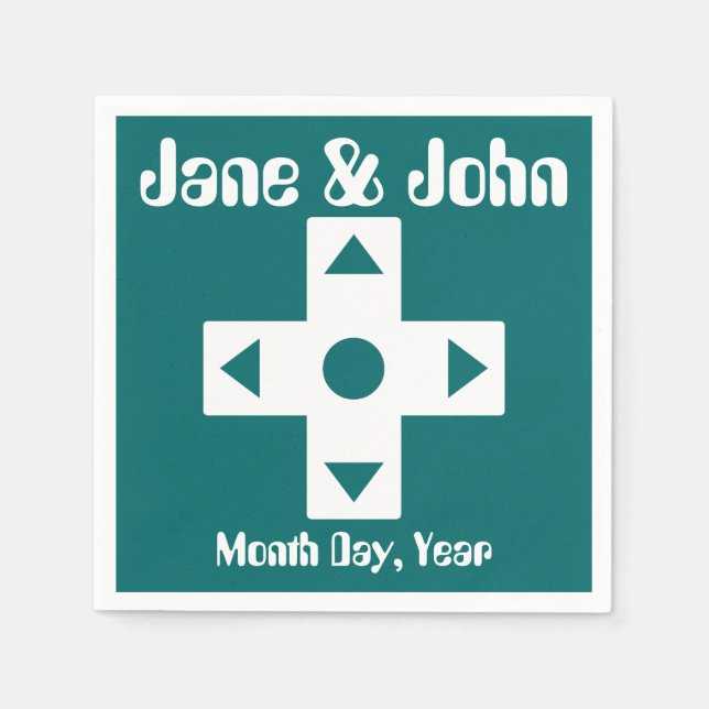 Multiplayer Mode in Teal Napkins (Front)