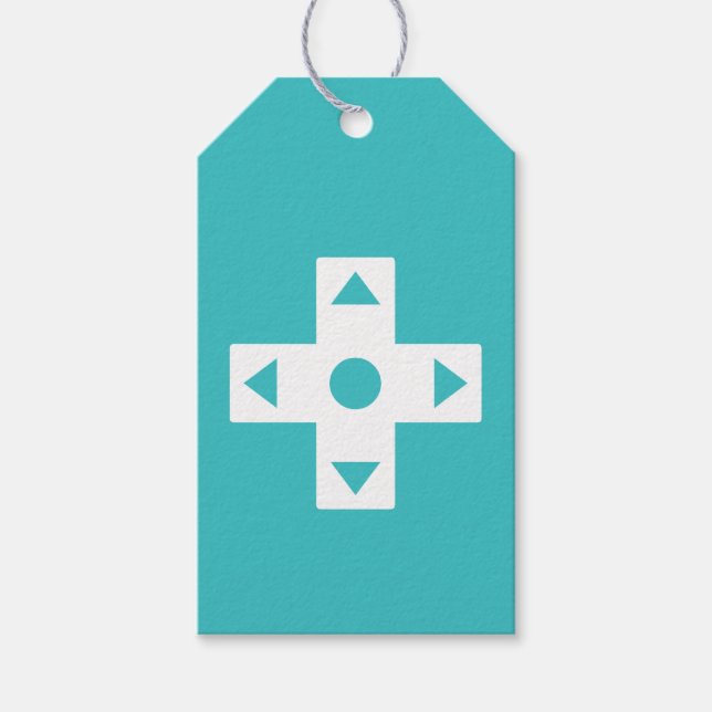 Multiplayer Mode in Turquoise Gift Tag (Front)