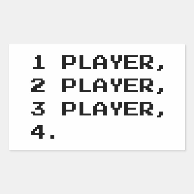 MULTIPLAYER RECTANGULAR STICKER (Front)