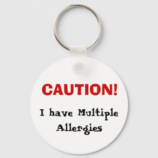 Multiple Allergies Keychain