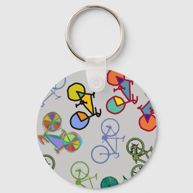 multiple bicycles key ring (Front)