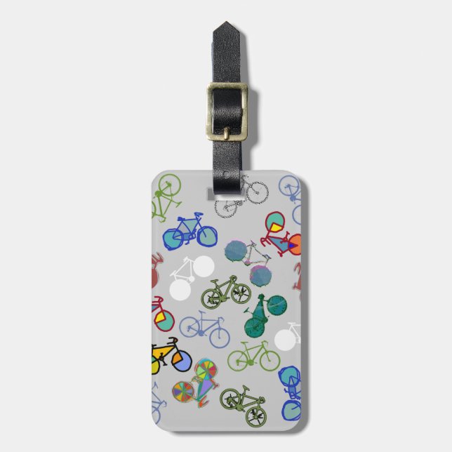 multiple bicycles luggage tag (Front Vertical)