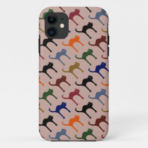 multiple cats ~ animal pattern iPhone 11 case