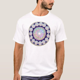 Multiple CHAKRA  -  Sparkle n Live Mandala T-Shirt