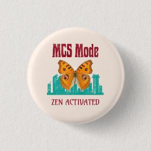 Multiple Chemical Sensitivity Awareness MCS Mode 3 Cm Round Badge