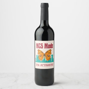 Multiple Chemical Sensitivity Awareness MCS Mode Wine Label