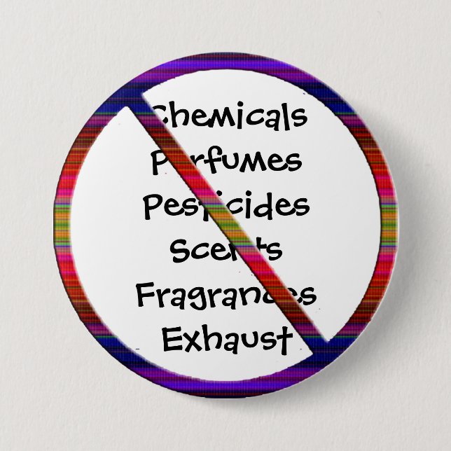 Multiple Chemical Sensitivity Disorder MCSD Button (Front)