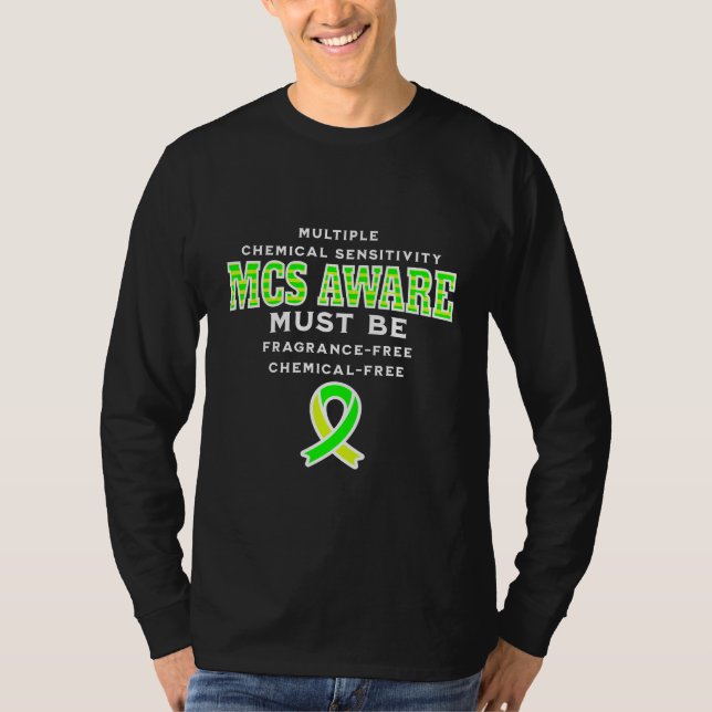 Multiple Chemical Sensitivity MCS Awareness  T-Shirt (Front)
