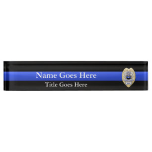 Multiple Choice Police Chief 1-Star Badges Nameplate