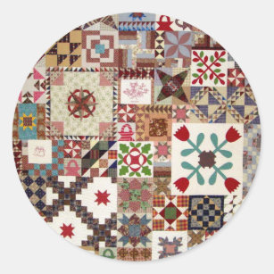 Multiple Choice Quilt Classic Round Sticker