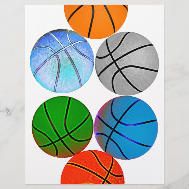 Multiple Coloured Basketballs (Front)