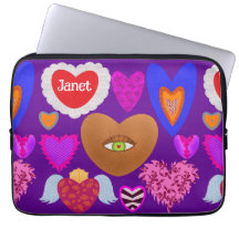 Multiple colourful hearts Valentine