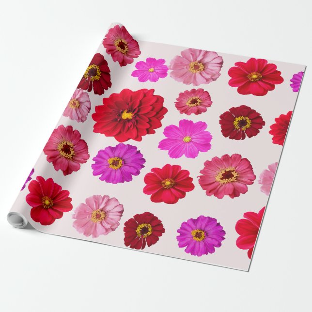 Multiple colours Marigold Matte Wrapping Paper (Unrolled)