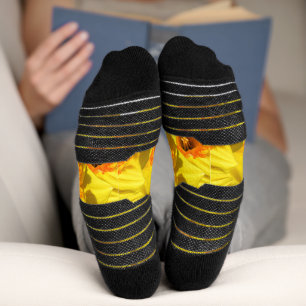 Multiple Daffodils Gold Medal flowers Socks