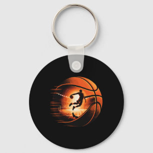 Multiple Exposure Art Sketll Sket Hoop Player Key Ring