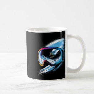Multiple Exposure Art Skiing Mountain Ski Snow Win Coffee Mug