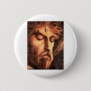 MULTIPLE FACES of JESUS 6 Cm Round Badge