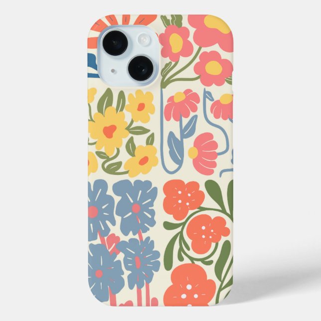 Multiple Flower - Boho Phone case  (Back)