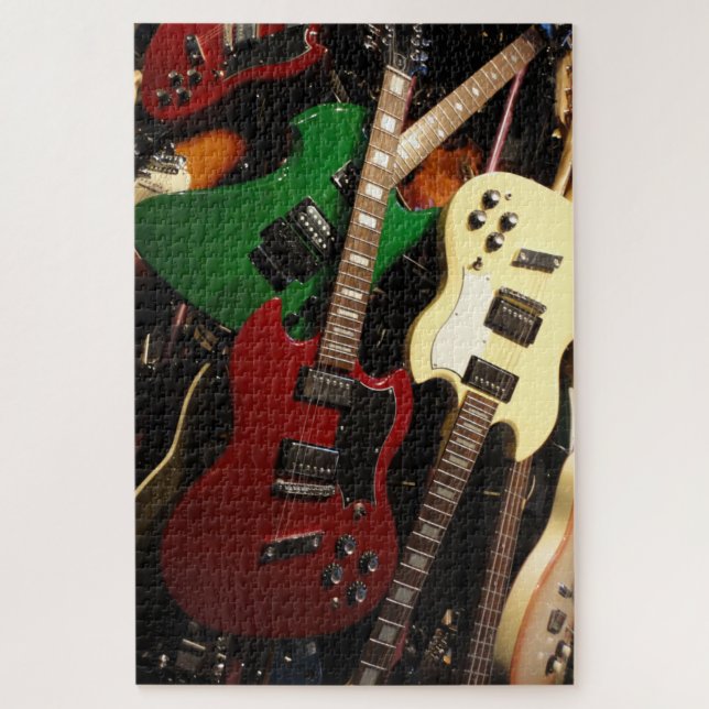 multiple guitars puzzle (Vertical)