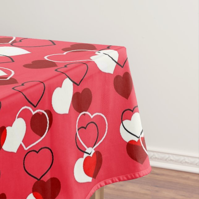 Multiple hearts tablecloth (In Situ)