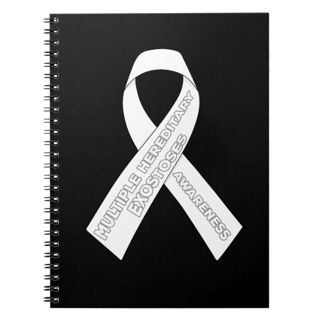 Multiple Hereditary Exostoses Awareness Ribbon Notebook (Front)