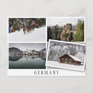 Multiple landscapes in Germany Postcard