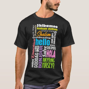 Multiple Language Multilingual Linguist Linguistic T-Shirt