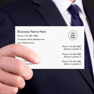 Multiple Location Business Cards Logo Template