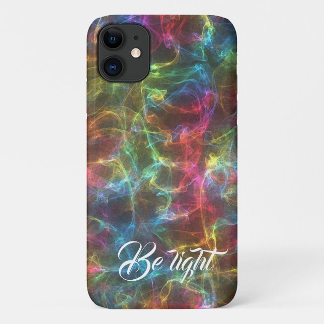 Multiple luminous rainbow smoke colours iPhone cas Case-Mate iPhone Case (Back)