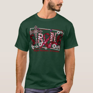 Multiple Myeloma Awareness Awareness cross ribbon T-Shirt