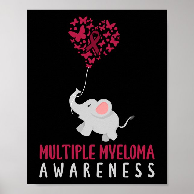 Multiple Myeloma Awareness Elephant Poster (Front)