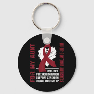 Multiple Myeloma Awareness- For My Aunt Key Ring