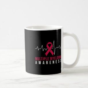 Multiple Myeloma Awareness Heartbeat Coffee Mug