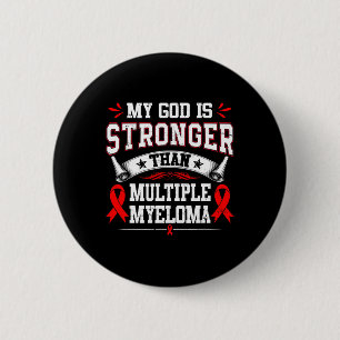 Multiple Myeloma Awareness Red Ribbon Blood Cancer 6 Cm Round Badge