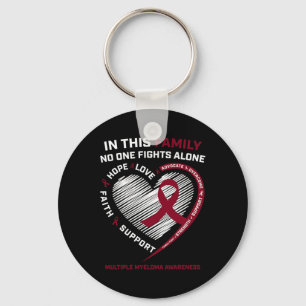 Multiple Myeloma Awareness Sister Dad Blood Cancer Key Ring