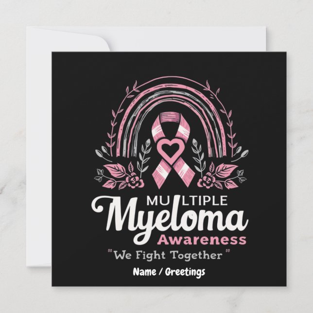 Multiple Myeloma Awareness We Fight Together Invitation (Front)