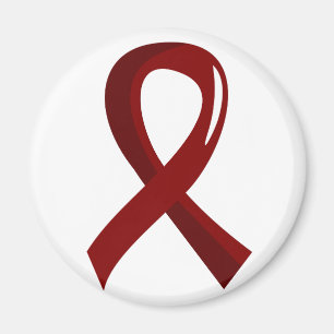 Multiple Myeloma Burgundy Ribbon 3 Magnet