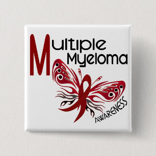 Multiple Myeloma BUTTERFLY 3.1 15 Cm Square Badge