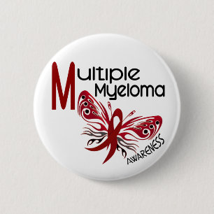 Multiple Myeloma BUTTERFLY 3.1 6 Cm Round Badge