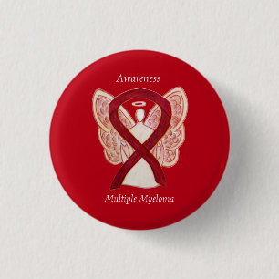 Multiple Myeloma Cancer Angel Awareness Ribbon Pin