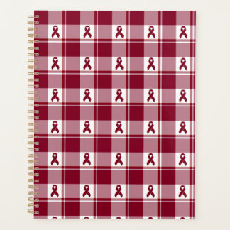 Multiple Myeloma Cancer Awareness Plaid Planner