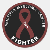 Multiple Myeloma Cancer Fighter Ribbon Black