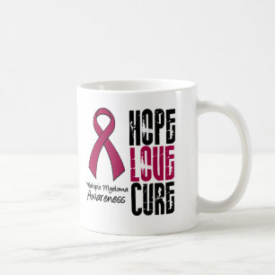 Multiple Myeloma Cancer Hope Love Cure Ribbon Coffee Mug