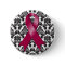 Multiple Myeloma Damask Burgundy Ribbon
