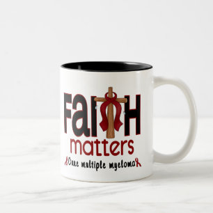 Multiple Myeloma Faith Matters Cross 1 Two-Tone Coffee Mug