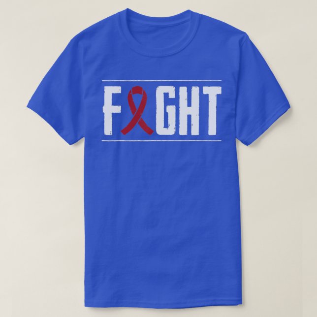 Multiple Myeloma Fight Cancer Ribbon 4  T-Shirt (Design Front)