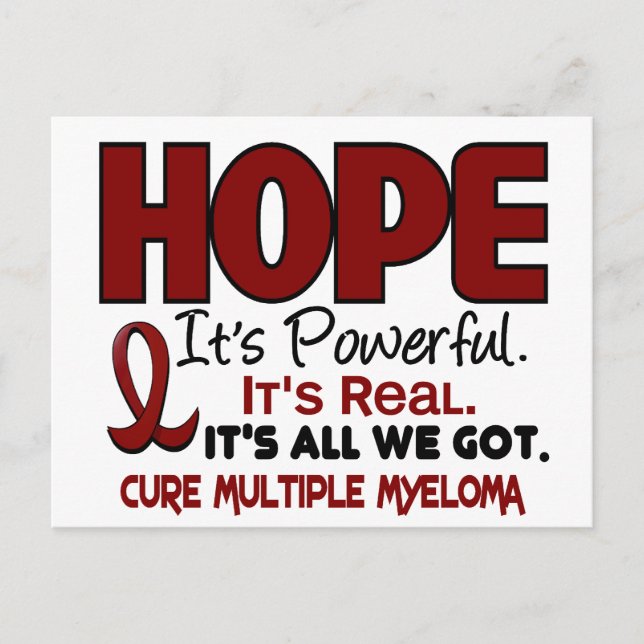 Multiple Myeloma HOPE 1 Postcard (Front)