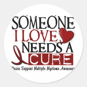 Multiple Myeloma NEEDS A CURE 1 Classic Round Sticker